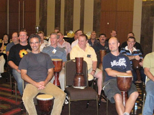BHP Billiton Team Building Drumming Perth
